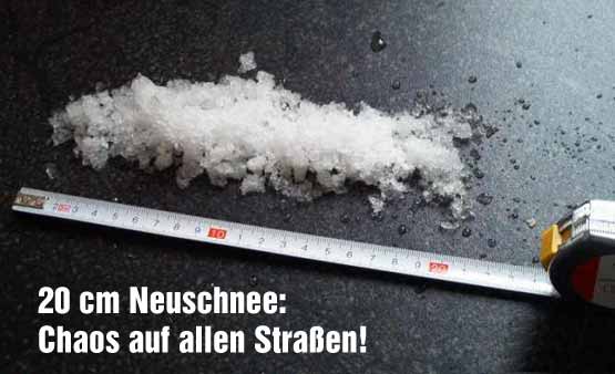 20cm Neuschnee