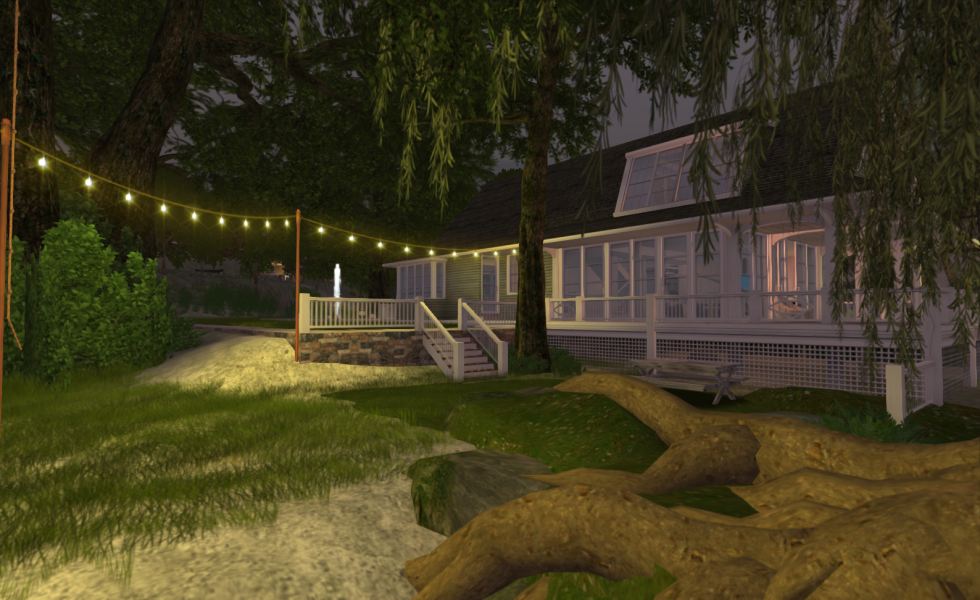 Second Life: Haus am Abend
