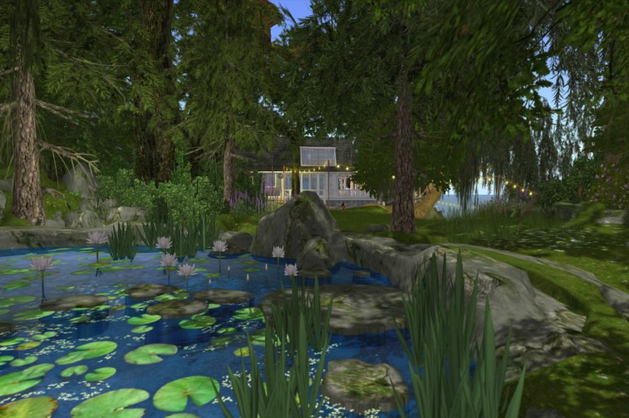 Second Life: Vom Gartenteich aus