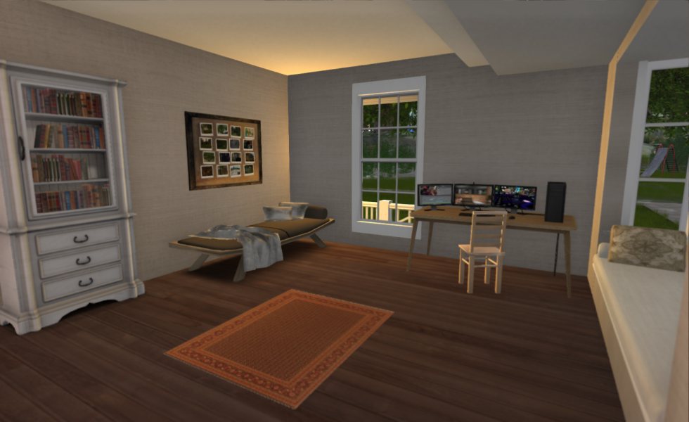 Second Life: Arbeitszimmer
